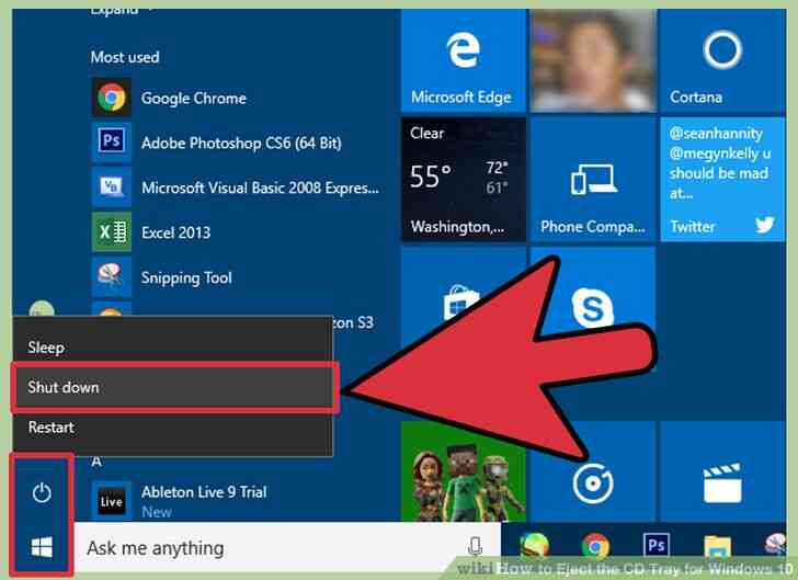 Image intitulée Éjecter le Tiroir du CD de Windows 10 Étape 1